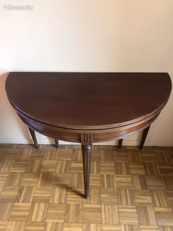 Table demi-lune en bois (image 3)