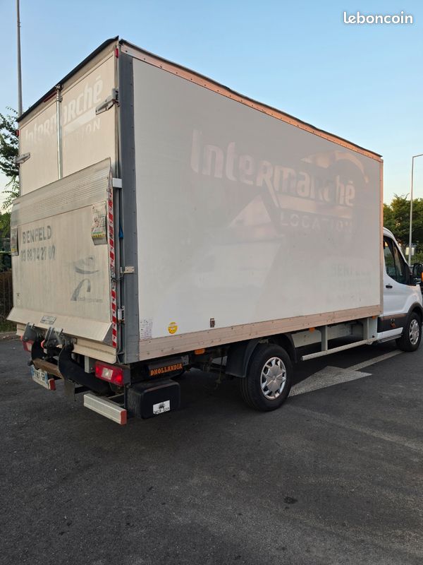 Ford Transit T350 l4 2.0 ecoblue 130 trend business CAISSE 20m3 + Hayon 105000km 15000HT 2020 (image 4)
