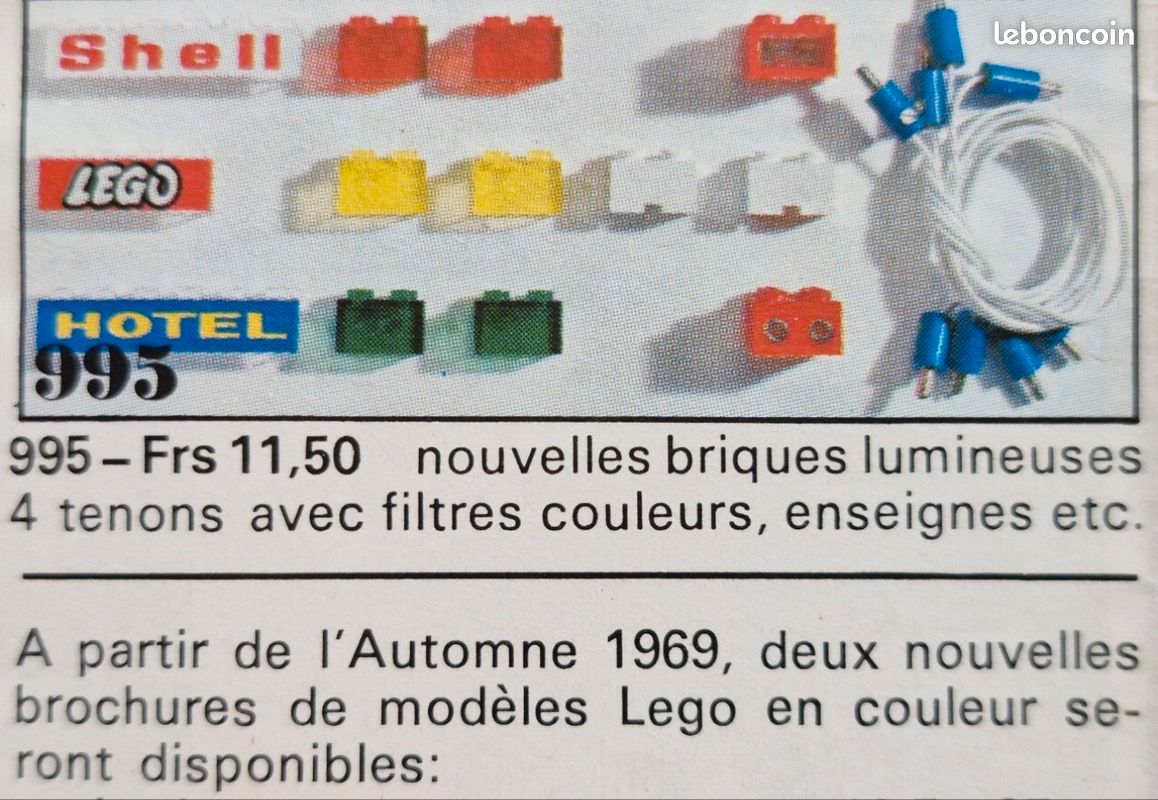Lego briques lumineuses set 995 (image 2)