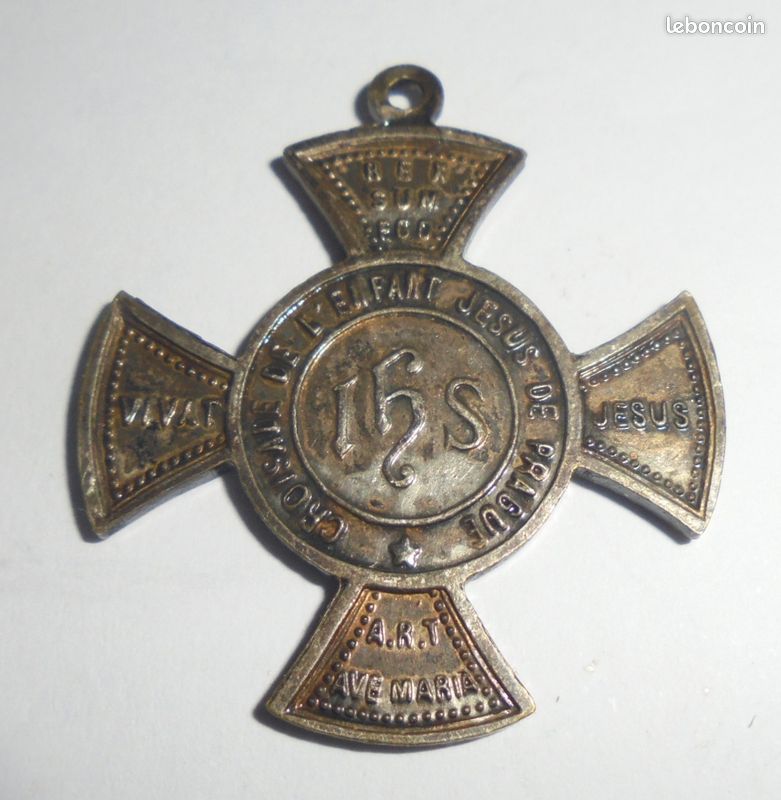 MEDAILLE CROIX RELIGIEUSE CHRETIENNE CATHOLIQUE CROISADE ENFANT JESUS de PRAGUE - La Croix-Sauvegarde de l'Enfant-Jésus de Prague (image 6)