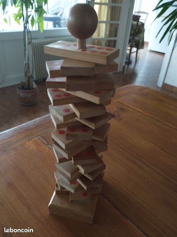 Jeu de dominos en bois (image 1)