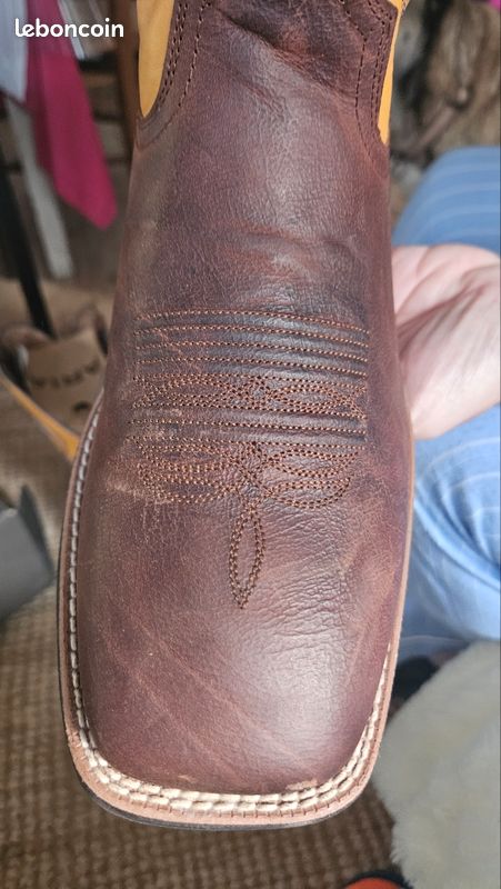 Bottes Western Booker Ultra ARIAT Pour Homme, Marron Huil Pointure 95~p127405582