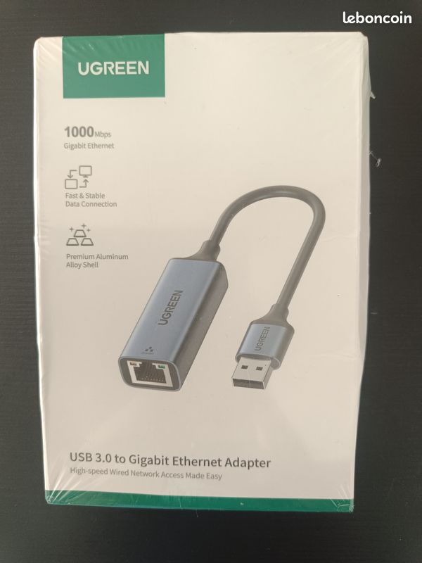 USB 3.0 3 ports avec adaptateur Gigabit Ethernet LAN RJ45 - Vente