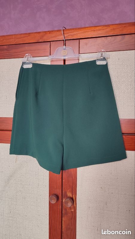 Jupe short vert sapin (image 6)