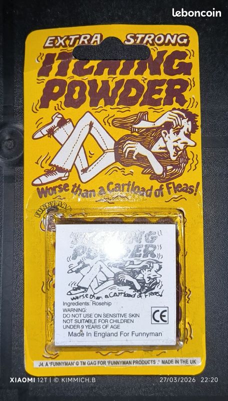 Poudre à Démanger – 10 Sachets – Farce Inoffensive – Anniversaire, Poisson D'avril, Halloween – Démangeaisons Passagères – 50g