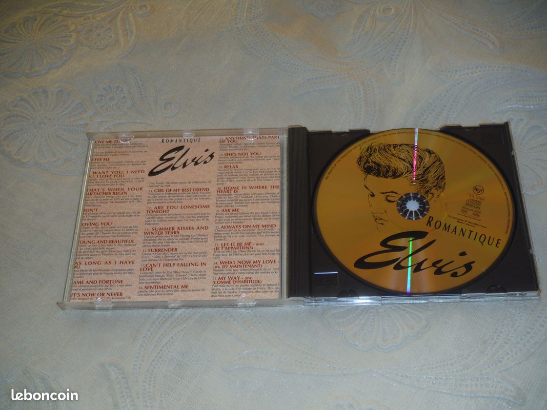 ELVIS PRESLEY "Romantique ELVIS" cd + livret - 1993 (25 titres) (image 3)