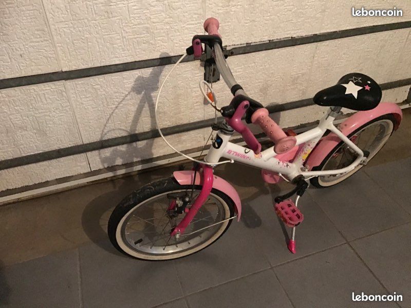 Bicyclette 16 Pouces Réglable Vélo Enfant 16 Pouces GAOUSD - Réglable 5-8 Ans, Roues Stabilisatrices, Cadre Acier Vélo Garçon Fille 5-8 Ans
