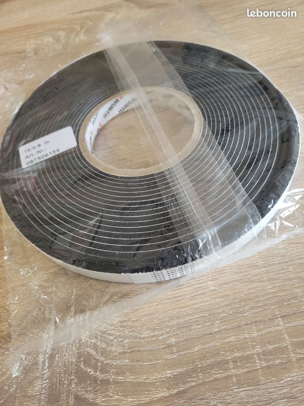 Rouleau de joint expansif auto-adhésif – 9 mètres (15/4 mm) – isolation parfaite (image 2)