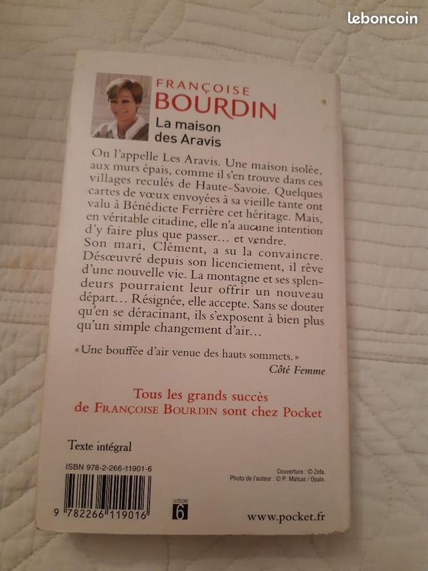 Livre la maison des aravis de françoise bourdin, éditions Pocket (image 2)