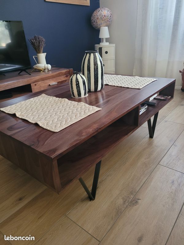 Table basse Tikamoon en palissandre (image 1)