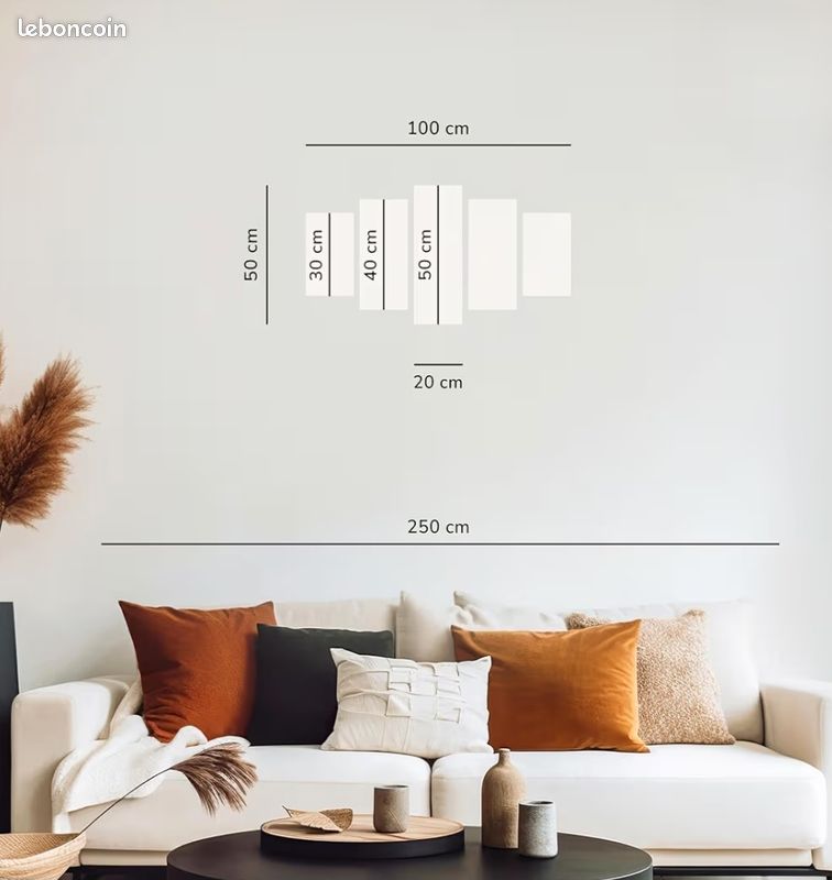Tableau Déco Moderne New York - 5 Panneaux Sur Toile - 200 X 100 Cm - Image Urbaine