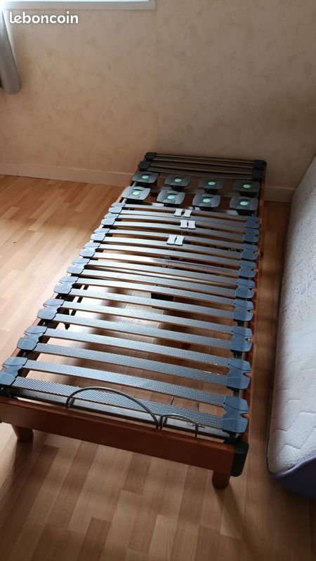 LIT ÉLECTRIQUE MOTORISÉ + MATELAS MÉMOIRE DE FORME 🔹 Confort – Relaxation – Télécommande (image 2)