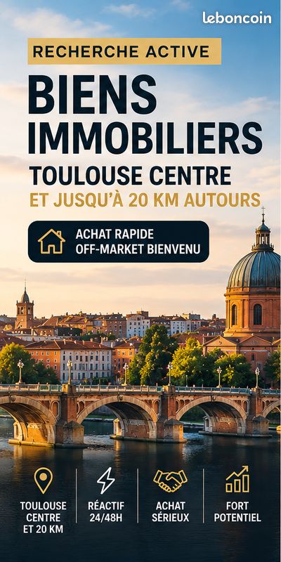 Appartement 1 pièce 21 m² · à Toulouse · 21 m² · 85 000 €