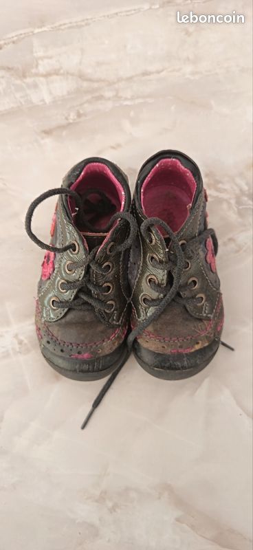 Bottines fille en cuir CATIMINI pointure 19 (image 2)