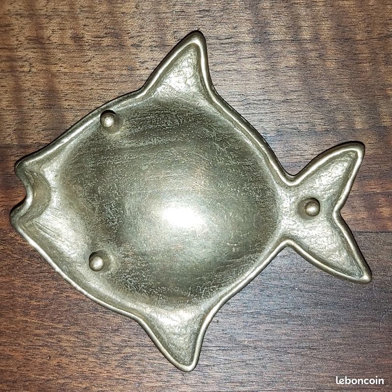Vide poche vintage en laiton forme poisson (image 2)