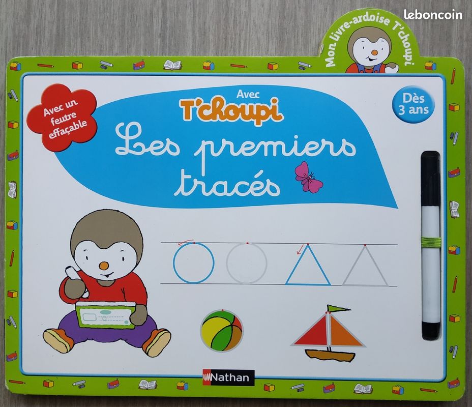 Mon livre-ardoise T'choupi : Les premiers tracés (image 1)