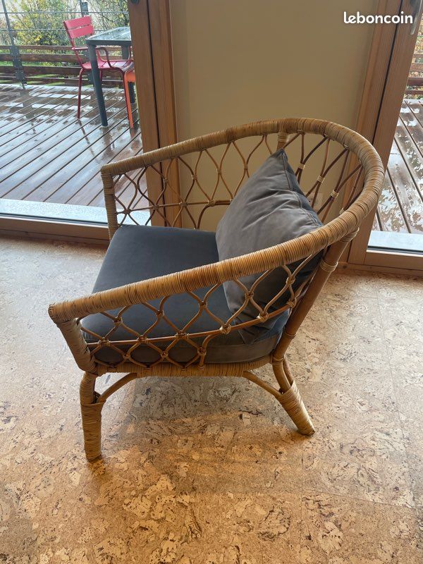 Fauteuil rotin (image 2)