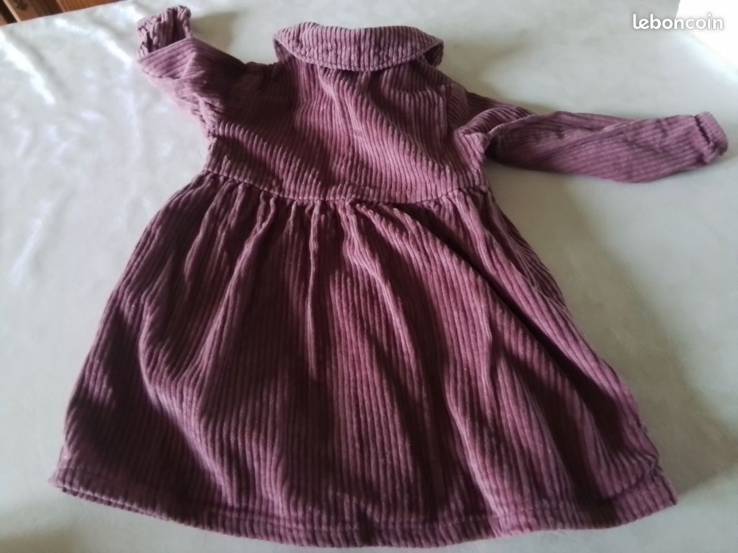 Robe velours fille 18 mois (image 2)