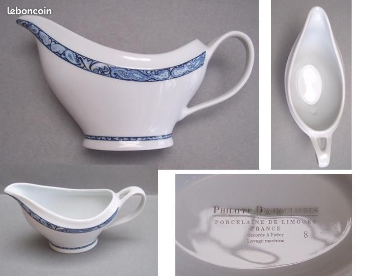 Saucière en porcelaine de limoges Phillipe Deshoulieres (image 1)