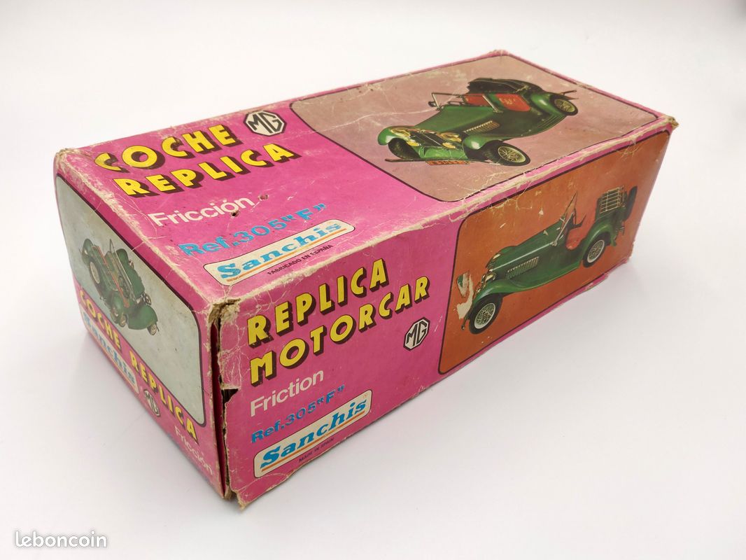 Jouet En Tôle SANCHIS – Réplica MG 305F – Voiture à Friction – Espagne – Boîte D'origine