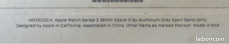 Apple Watch série 3 Space Gray (image 6)