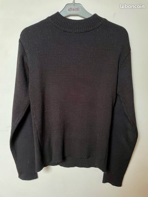 Pull Col Roulé Sifrati Taille 40 Noir (image 1)