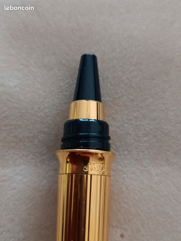 Stylo Ancien Rare Dupond Plaqué Or - Occasion, Vintage, Pièce De Collection