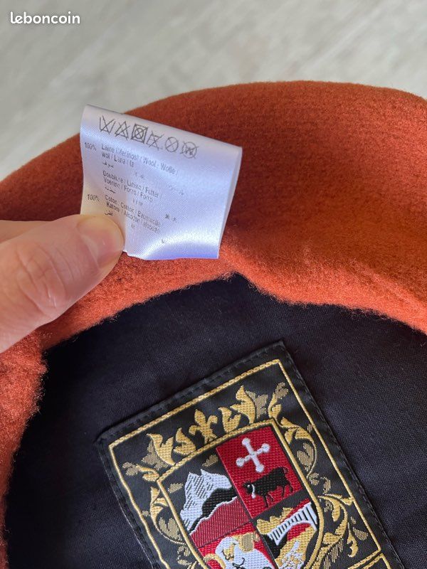 Béret Authentique Laulhère Laine Mérinos II - Marron, Fabriqué En France