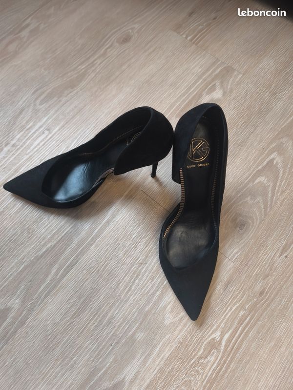 Chaussures Kurt Geiger Talon Haut En Daim Noir - Taille 6 (UK 5), Portées 2 Fois, Excellent état