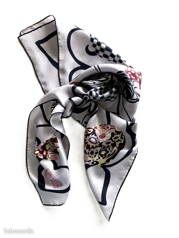 Foulard Christian Lacroix en soie (image 4)