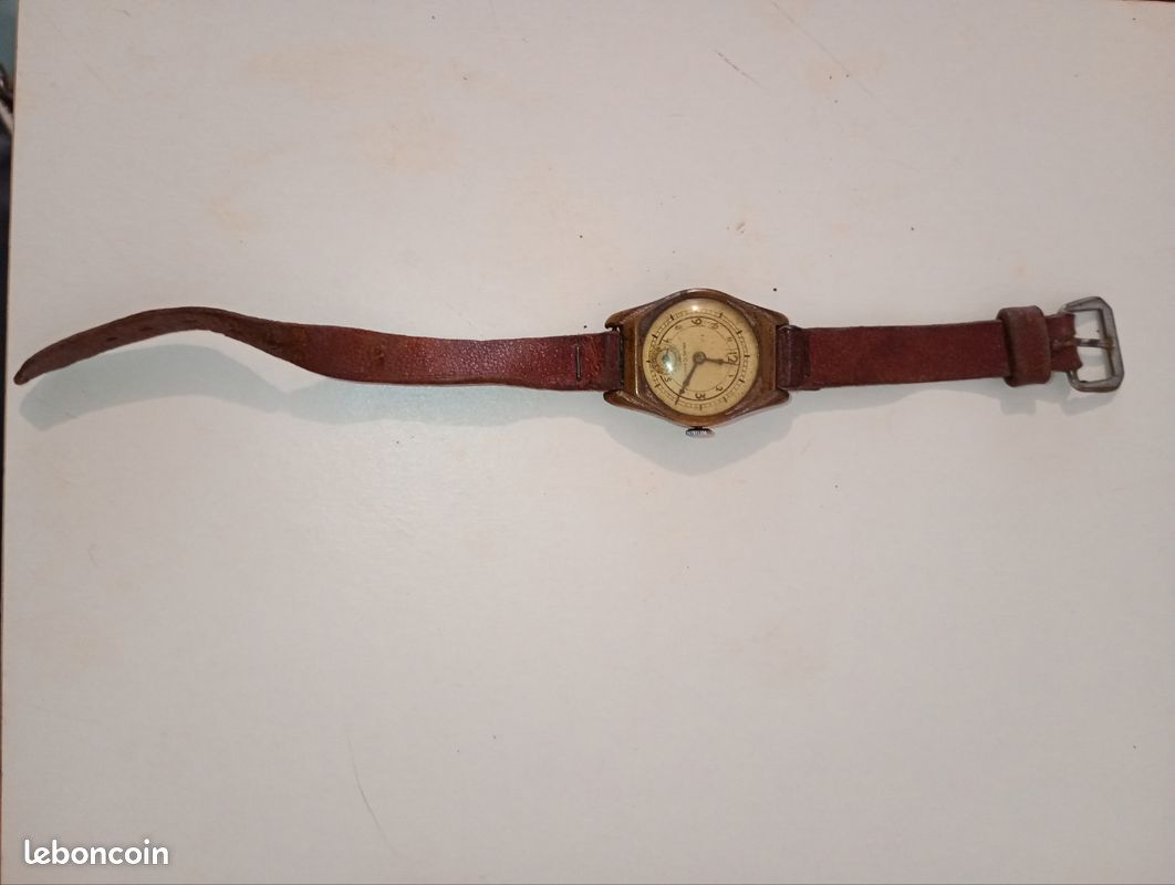 Montre Gousset Precisa Vintage - 15 Rubis, étanche, Antichoc - Avec Chaîne - Réf A483