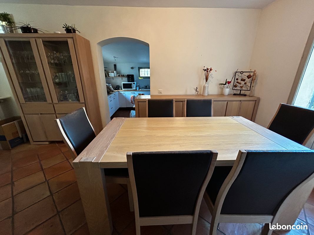 Ensemble salle à manger : Table, buffet, vaisselier (image 17)
