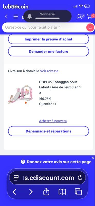 Toboggan avec glissade enfants pour jardin (image 1)