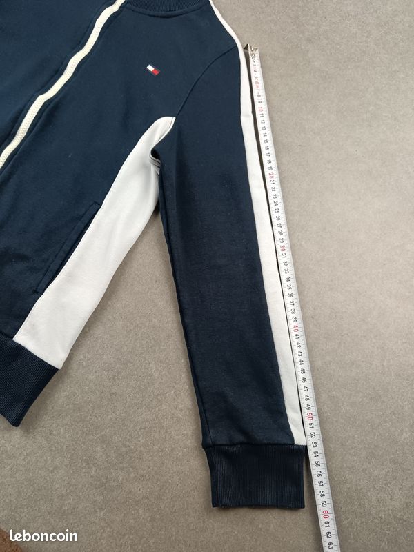 Tommy Hilfiger | cardigan gilet street sport full zip taille M 38 woman waistcoat | bleu #THPF195 (image 12)