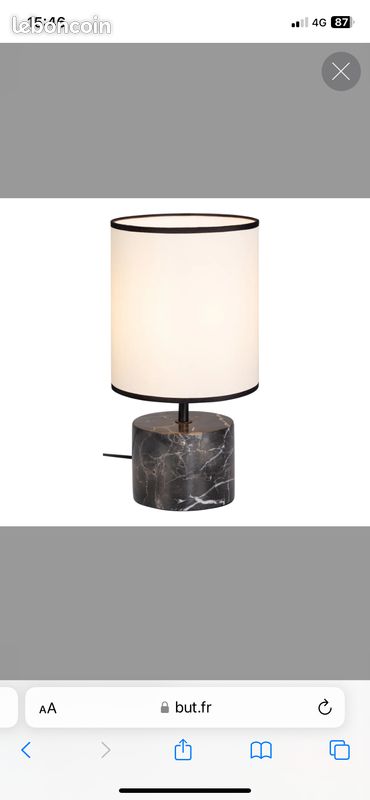 Très jolie Lampe à poser en marbre neuve jamais déballé (image 2)