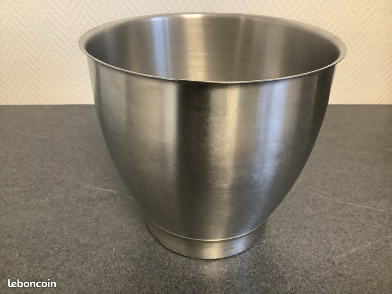 Bol Inox Pour Robot Kenwood Chef - Vintage - Occasion - Cuve à Pétrir D'origine