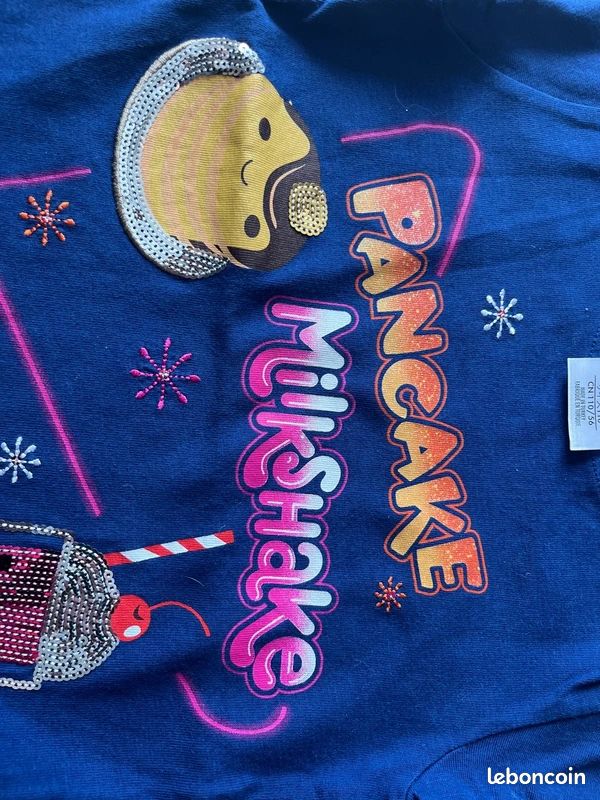 T-shirt fille Disney Ralph 2.0 bleu manches longues (image 2)