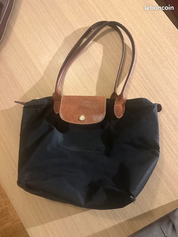 Sac longchamp noir pliable (image 1)
