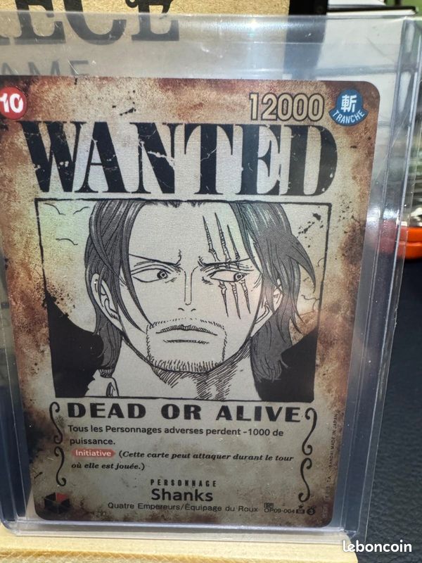 PSA 10 Shanks OP09-004 Wanted Emperors in the New World ONE PIECE Card Japanese
