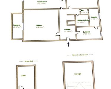 Appartement 169 000 € - 56 m²