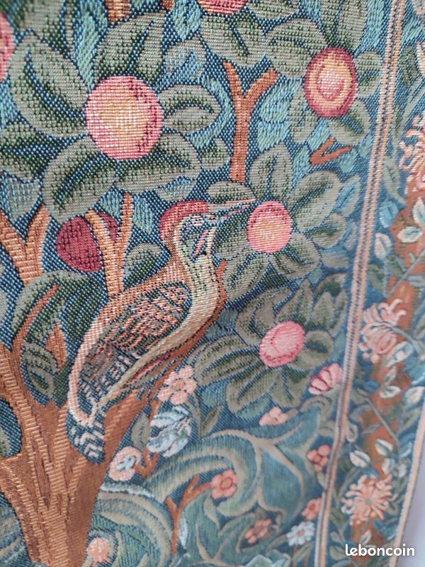 Jacquard BELGE TISSÉ à la main Arbre de vie, tapisserie