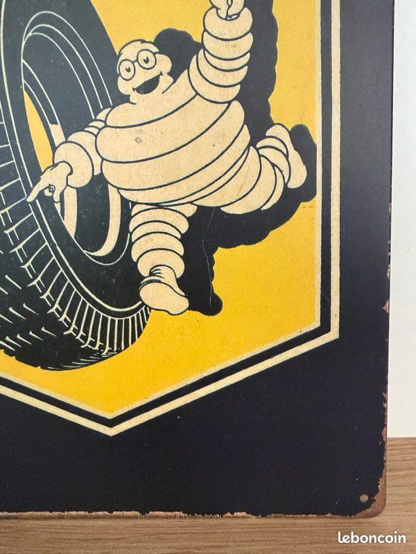 PLAQUE TÔLE MICHELIN Pneu Moto 30X20 Vintage EUR 13,99 - FR