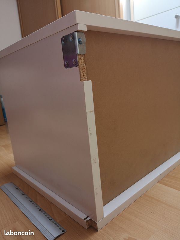 Bloc double tiroirs blanc 58x40 (image 12)