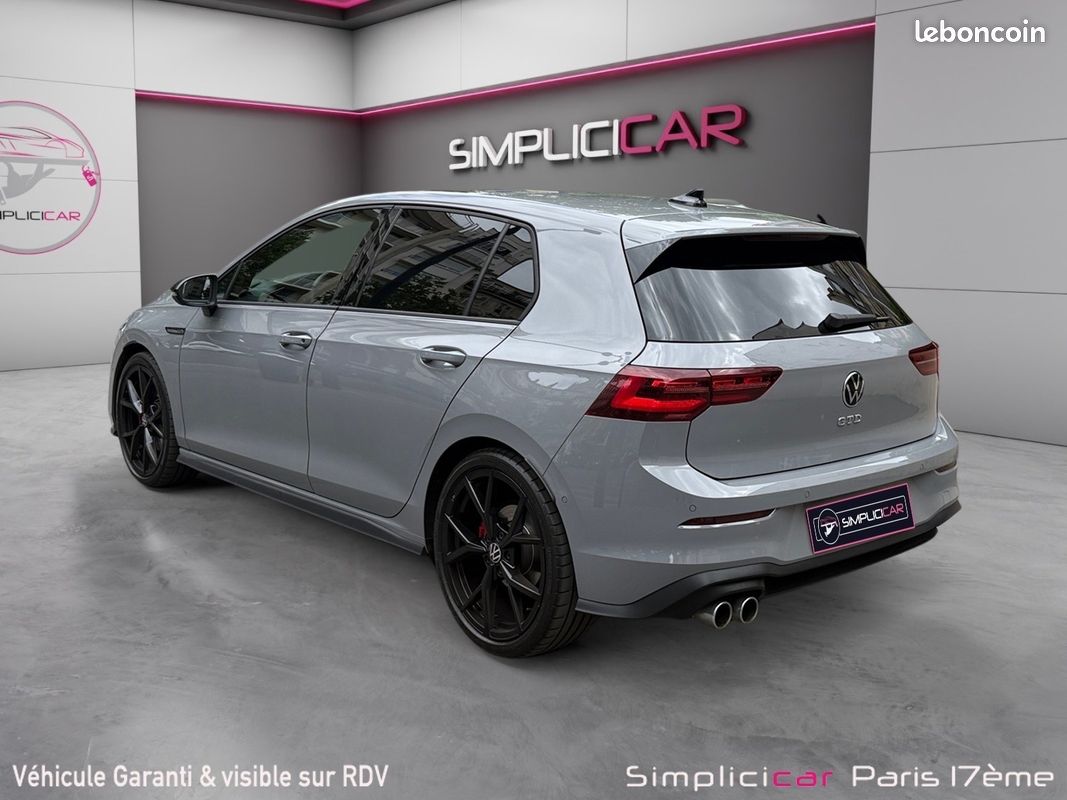 Volkswagen golf 2.0 tdi scr 200 dsg7 gtd/apple carplay/toit ouvrant/attelage/harman kardon/garantie 12 mois (image 8)