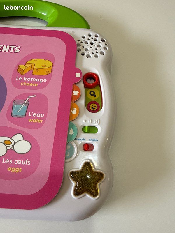 VTech Mon Imagier Bilingue – 100 Mots Français/Anglais – Livre Sonore Interactif – 12 Pages – Dès 18 Mois