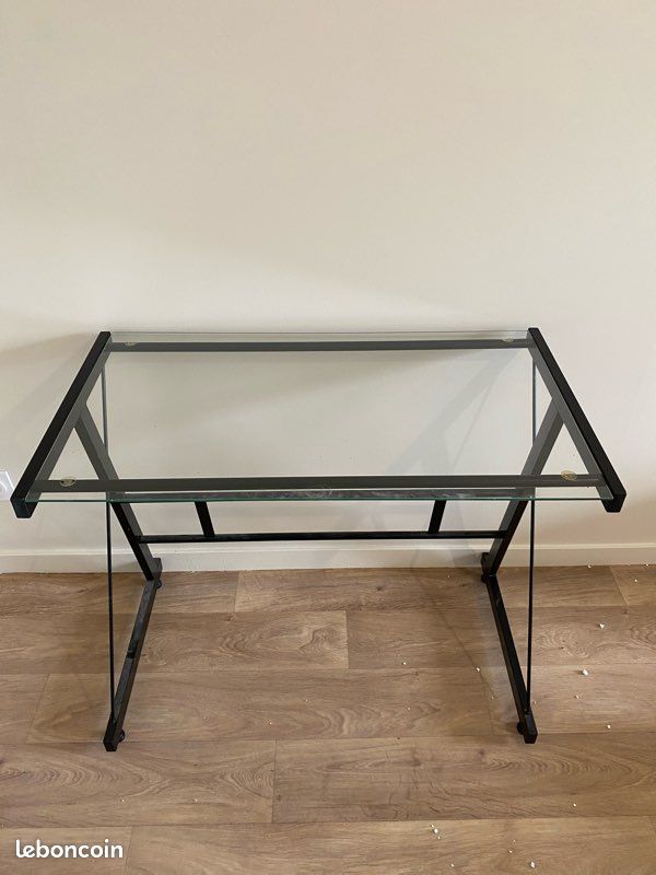 Bureau/ console en verre (image 1)
