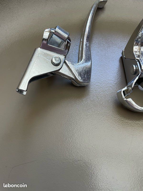 Jeu de 2 leviers complets TUN'R aluminium longs pour cyclo, moto