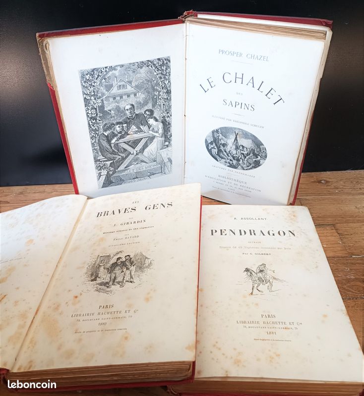 Livres anciens XIXe Pendragron / Les braves Gens / Le chalet des sapins (image 3)