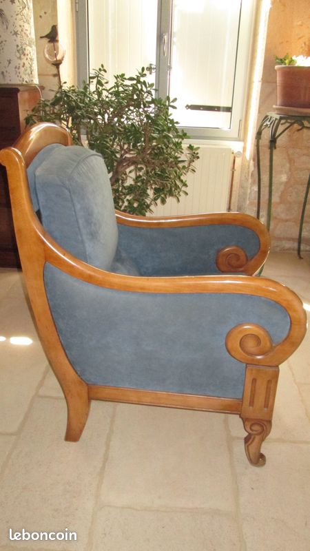 A vendre fauteuil accoudoirs crosse Grange (image 2)