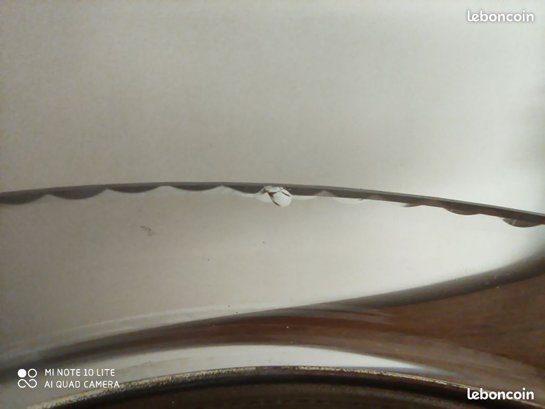 Paire Coupes Art Déco Métal Argenté et Verre Taillé (image 4)